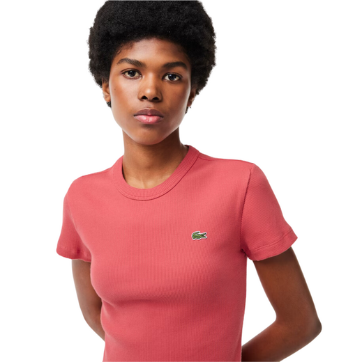 Lacoste Dames Rib T-Shirt - afb. 3