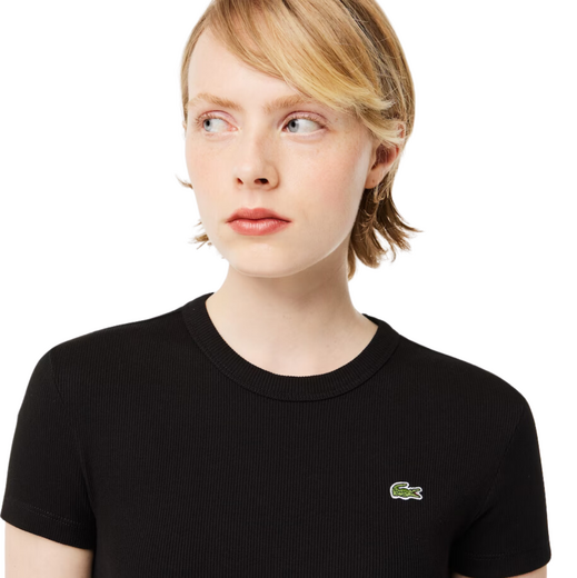 Lacoste Dames Rib T-Shirt - afb. 3