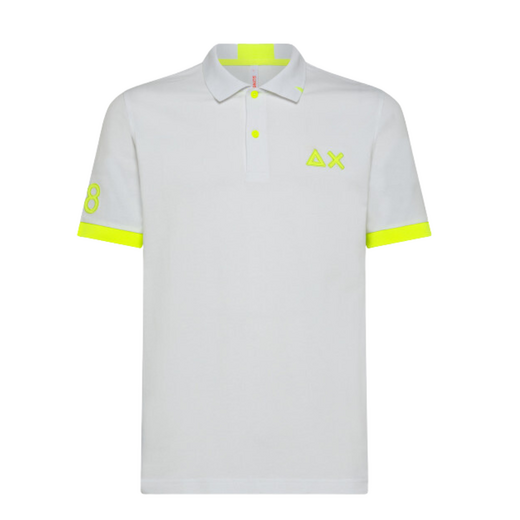 SUN68 Heren Polo Logo Fluo  - afb. 1