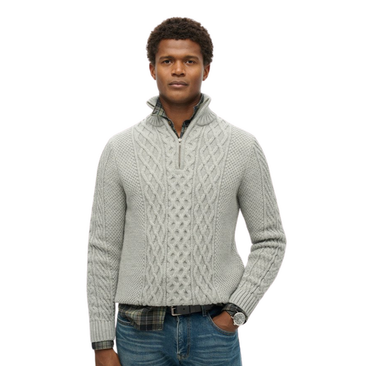 Superdry Jacob Cable Half Zip - afb. 1