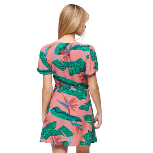 Superdry Printed Mini-Wikkeljurk  - afb. 2